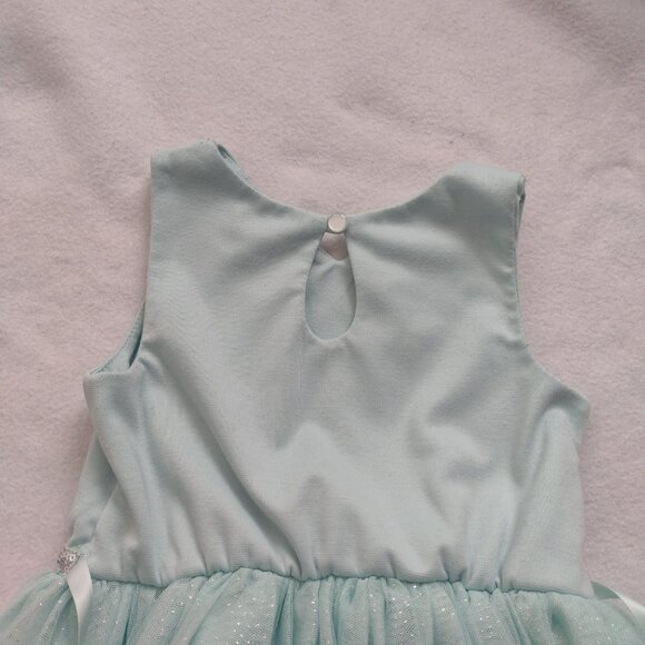 Zunie Girls Unicorn Ombre Tulle Dress 4 Sequins Green Blue Purple Party Wear - Picture 7 of 10